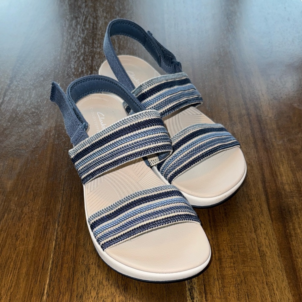 Clarks Arla Stroll Sandals in Blue Combi